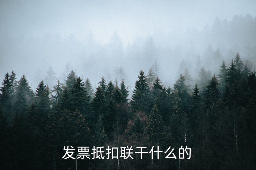發(fā)票抵扣聯(lián)干什么的