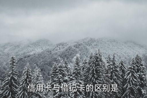 借記卡是信用卡嗎，借記卡是儲蓄卡還是信用卡
