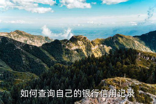 查信用，如何查詢自己的銀行信用記錄