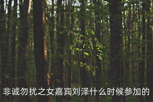 非誠勿擾之女嘉賓劉澤什么時(shí)候參加的