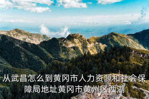 從武昌怎么到黃岡市人力資源和社會保障局地址黃岡市黃州區(qū)西湖
