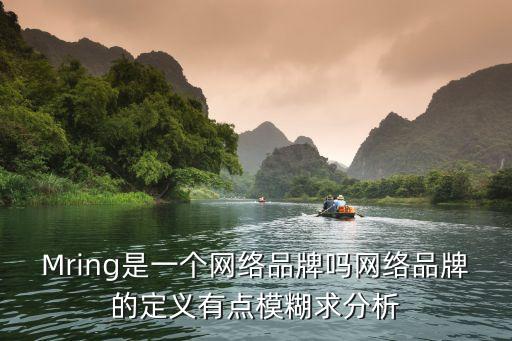 伊志強(qiáng)，Mring是一個(gè)網(wǎng)絡(luò)品牌嗎網(wǎng)絡(luò)品牌的定義有點(diǎn)模糊求分析