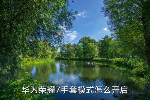 智能手套，nova2 plus的手套模式是什么意思