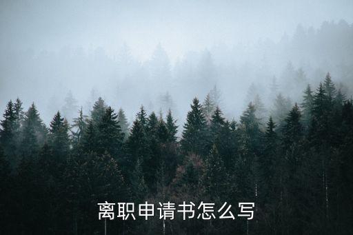 辭職申請怎么寫，辭職報告怎么寫