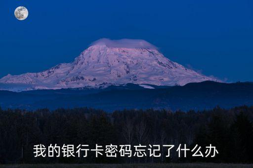 銀行卡忘記密碼了怎么辦，銀行卡忘記密碼怎么辦