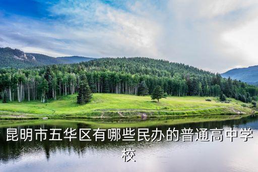 民辦學(xué)校，昆明民辦高中學(xué)校有哪些