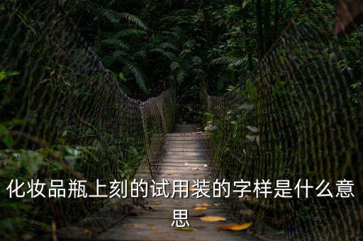 試用裝，試用裝是什么意思啊