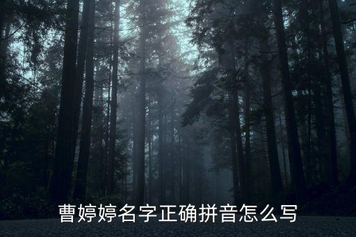 曹婷婷，曹婷婷名字正確拼音怎么寫