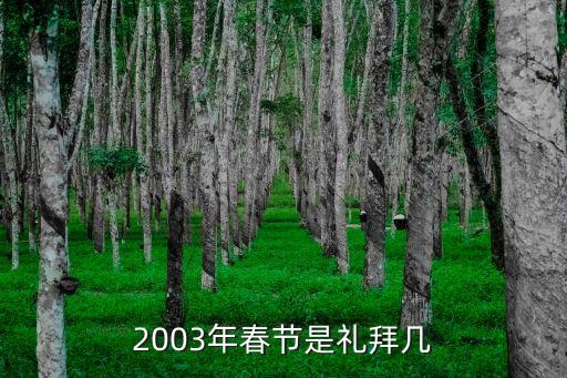 2003年春節(jié)，03春節(jié)是哪天