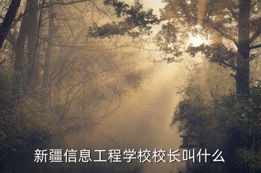 李彥華，新疆信息工程學校校長叫什么
