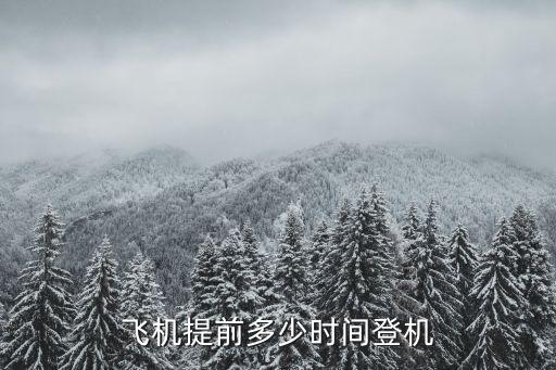 飛機(jī)提前多少時(shí)間登機(jī)
