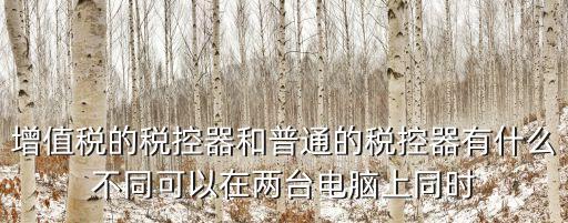 增值稅的稅控器和普通的稅控器有什么不同可以在兩臺(tái)電腦上同時(shí)