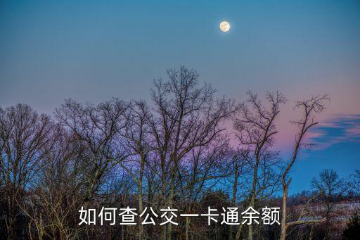 公交卡余額查詢，公交卡佘額查詢怎么查