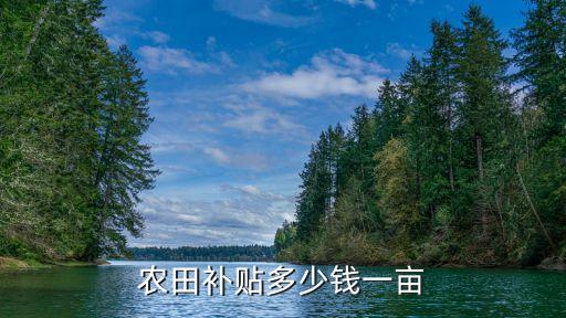 農(nóng)田補(bǔ)貼多少錢一畝