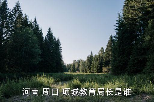 項城市教育局，河南 周口 項城教育局長是誰