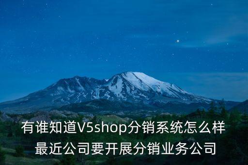 v5shop，v5shop分銷系統(tǒng)好用么
