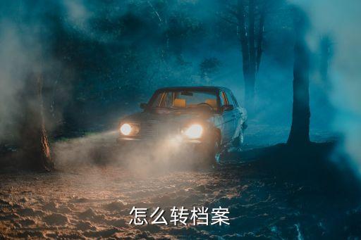 怎么轉(zhuǎn)檔案