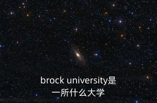 brock university是一所什么大學(xué)