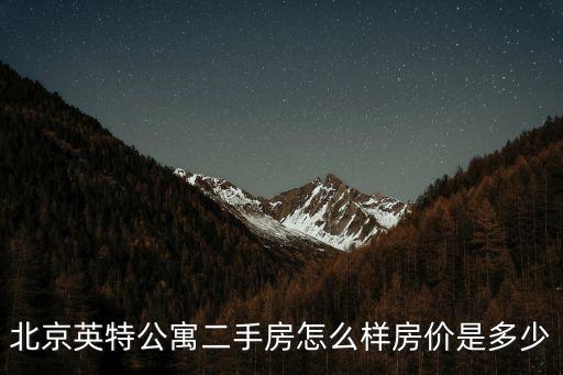 英特公寓，北京英特公寓二手房怎么樣房價是多少