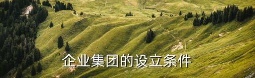 集團(tuán)公司成立條件，集團(tuán)公司的成立條件