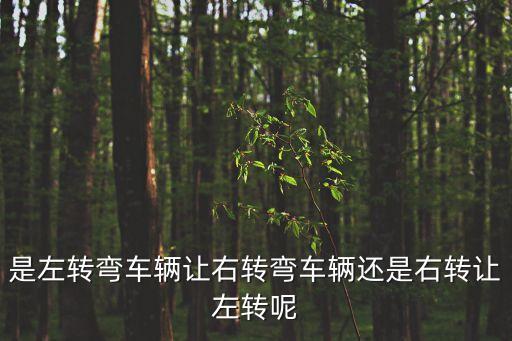 左轉(zhuǎn)讓右轉(zhuǎn)還是右轉(zhuǎn)讓左轉(zhuǎn)，十字路口汽車行駛是左轉(zhuǎn)讓右轉(zhuǎn)先行還是右拐讓左轉(zhuǎn)先行