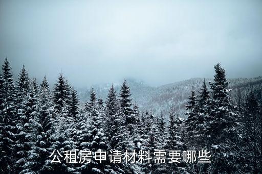 申請公租房需要什么條件和資料，申請公租房需要哪些條件