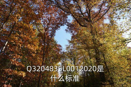320483，Q320483SL0012020是什么標(biāo)準(zhǔn)