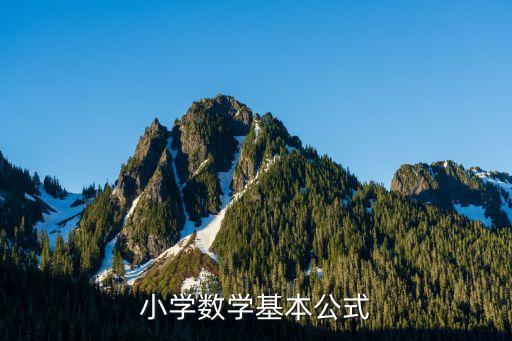 計算公式，小學(xué)數(shù)學(xué)基本公式