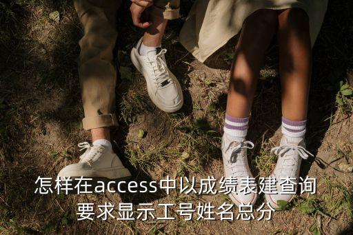 蘇志佳，怎樣在access中以成績表建查詢要求顯示工號姓名總分