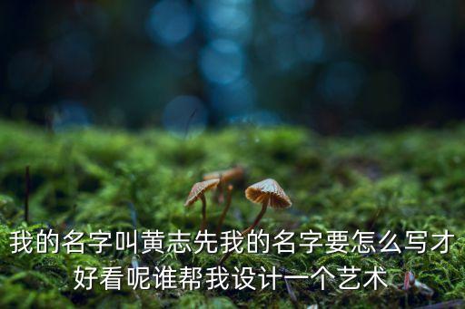 黃志先，我叫黃志先 大神 幫忙設計一下簽名 所有分數(shù)都給你