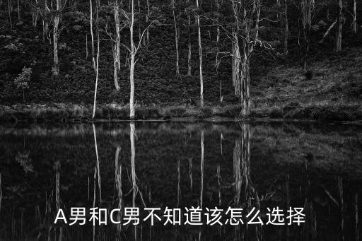 男c男，A男和C男不知道該怎么選擇