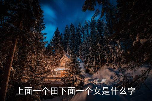 上面一個田下面一個女是什么字