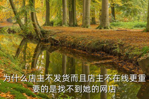 徐永忠，為什么店主不發(fā)貨而且店主不在線更重要的是找不到她的網(wǎng)店