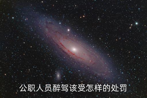 公職人員醉駕該受怎樣的處罰