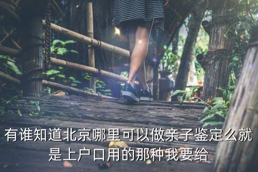 北京親子鑒定，北京哪里有做親子鑒定