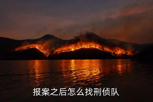 報(bào)案之后怎么找刑偵隊(duì)