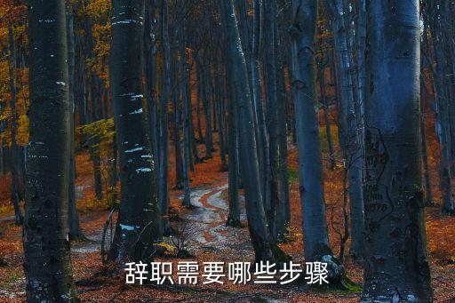 辭職需要哪些步驟
