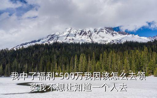 福利500，中福利500w稅后到手的只有多少