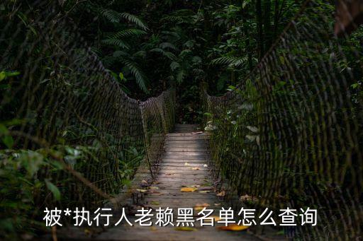 執(zhí)行失信人查詢，去哪里查執(zhí)行人黑名單