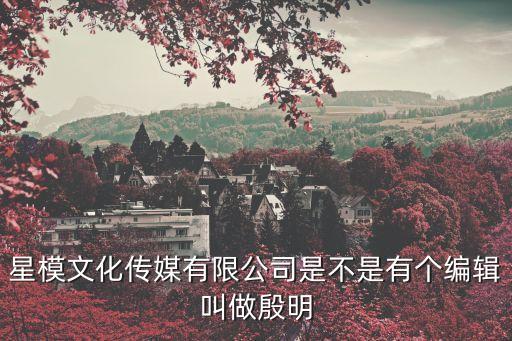 星模文化傳媒有限公司是不是有個(gè)編輯叫做殷明