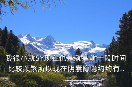 我很小就SY現(xiàn)在也是就是前一段時間比較頻繁所以現(xiàn)在陰囊隱隱約約有...
