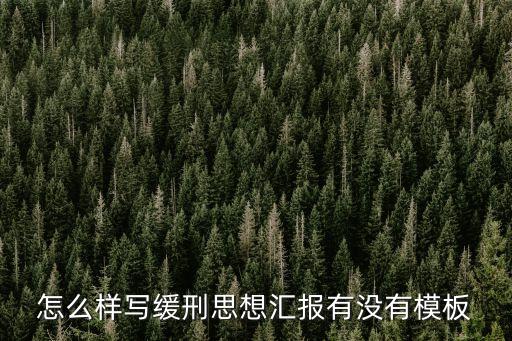 思想報告緩刑，緩刑期間思想?yún)R報書怎么寫