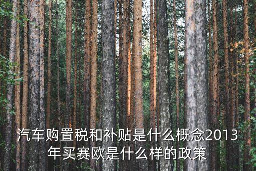 購置稅補(bǔ)貼，汽車購置稅補(bǔ)貼退稅政策是存在的哪些情況是可以退稅的呢