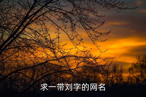求一帶劉字的網(wǎng)名