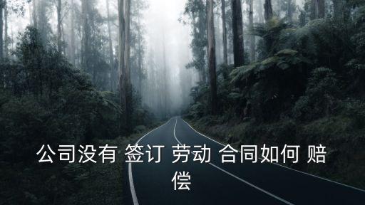 用人單位不簽訂勞動合同怎么賠償