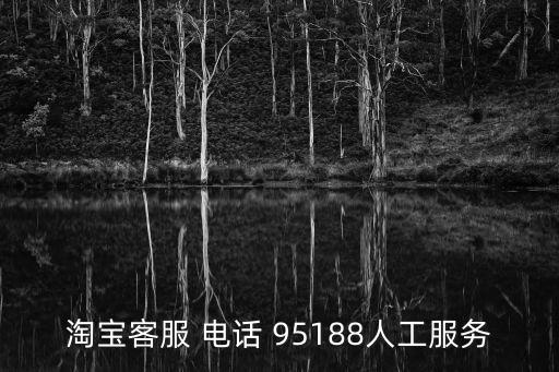 淘寶客服 電話 95188人工服務