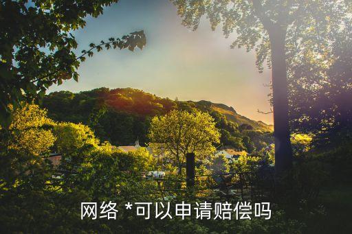 網(wǎng)絡(luò) *可以申請(qǐng)賠償嗎