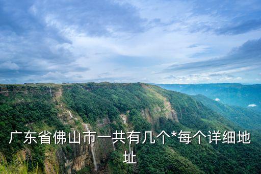 佛山*，廣東佛山有什么*