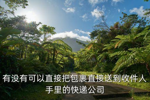 有沒有可以直接把包裹直接送到收件人手里的快遞公司