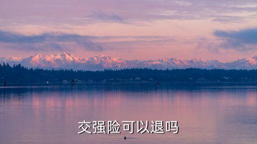 交強(qiáng)險(xiǎn)能退嗎，交強(qiáng)險(xiǎn)交完后還能退回嗎